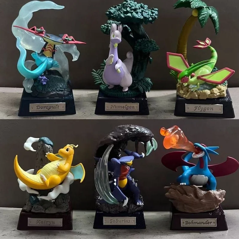 

In Stock Re-Ment Pokemon Dragon Series Statue Figurine Heat Wave Dragon Fast Dragon Blind Box Gift Trendy Collectible Toy