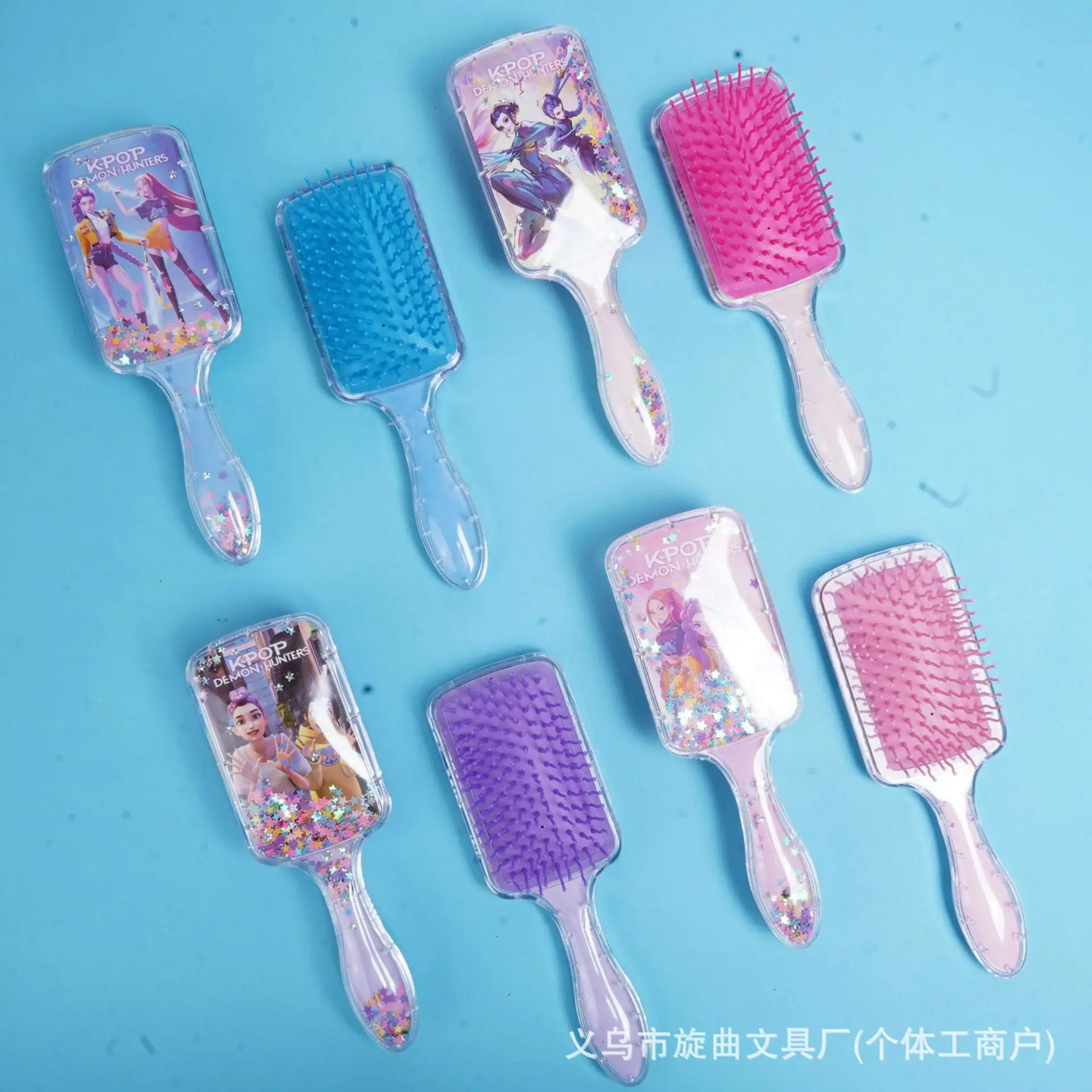 

Для расчесок для укладки волос K-POP - расчески на воздушной подушке, популярные креативные блестящие расчески с воздушным пузырем «рапающий песок», массажные расчески