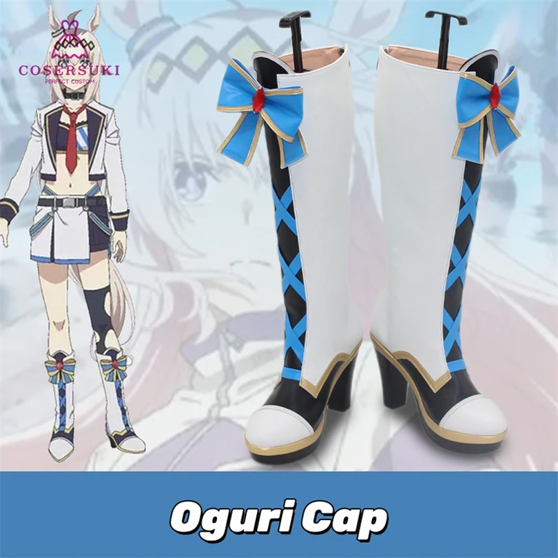 

Серые сапоги Uma Musume Cinderella Gray Oguri для сценических выступлений и косплея, профессиональная ручная работа! Идеальный индивидуальный заказ для вас!