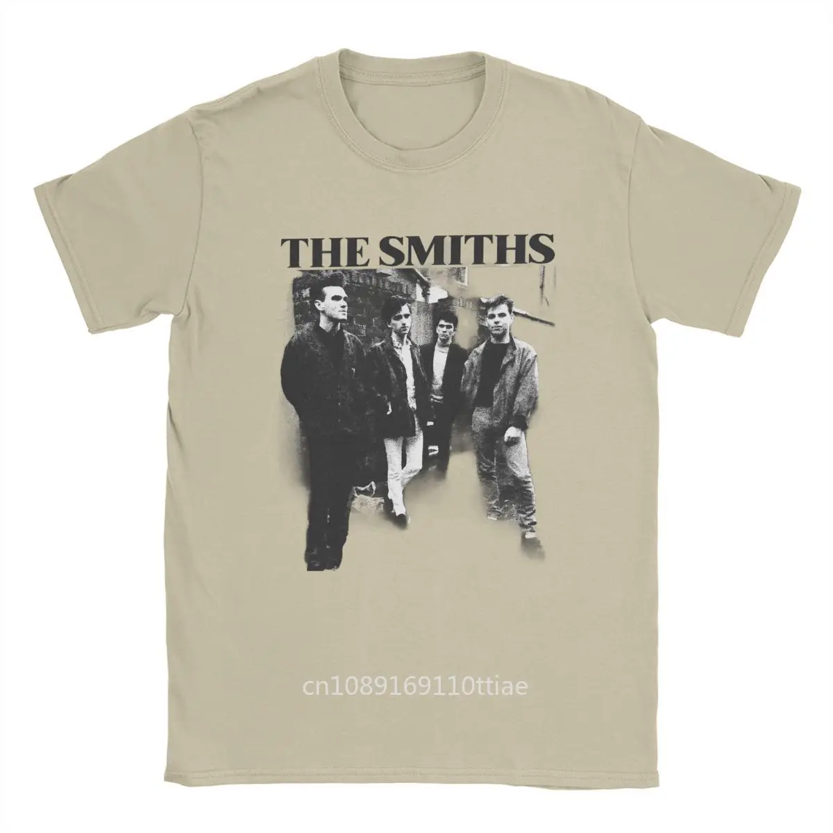 The Smiths Vintage Pencil Drawing Style T-Shirt for Men Fashion Cotton Tees Round Collar Short Sleeve T Shirts Plus Size Clothes