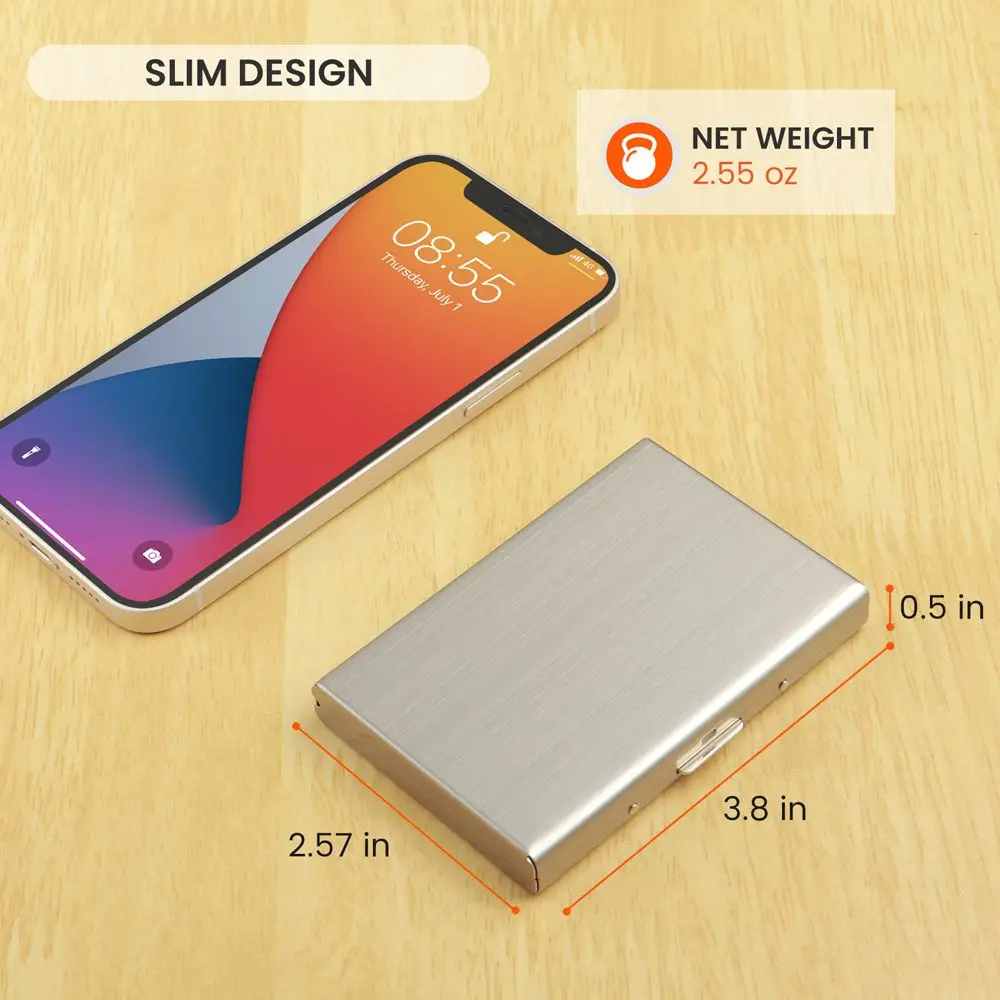 6 Cards Cards Album Credit Card Box ID Document RFID Card Holder Business Card Holder Bank Card Case Card Antimagnetic Case