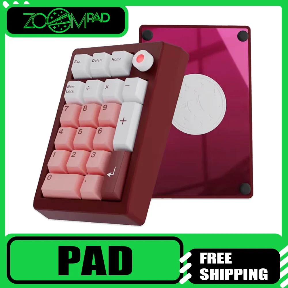 

Zoom Pad Mechanical Keyboard Aluminium Alloy Three Mode With Multifunctional Knob Wireless Mini Numpad Keyboard To VIA PC Gamer