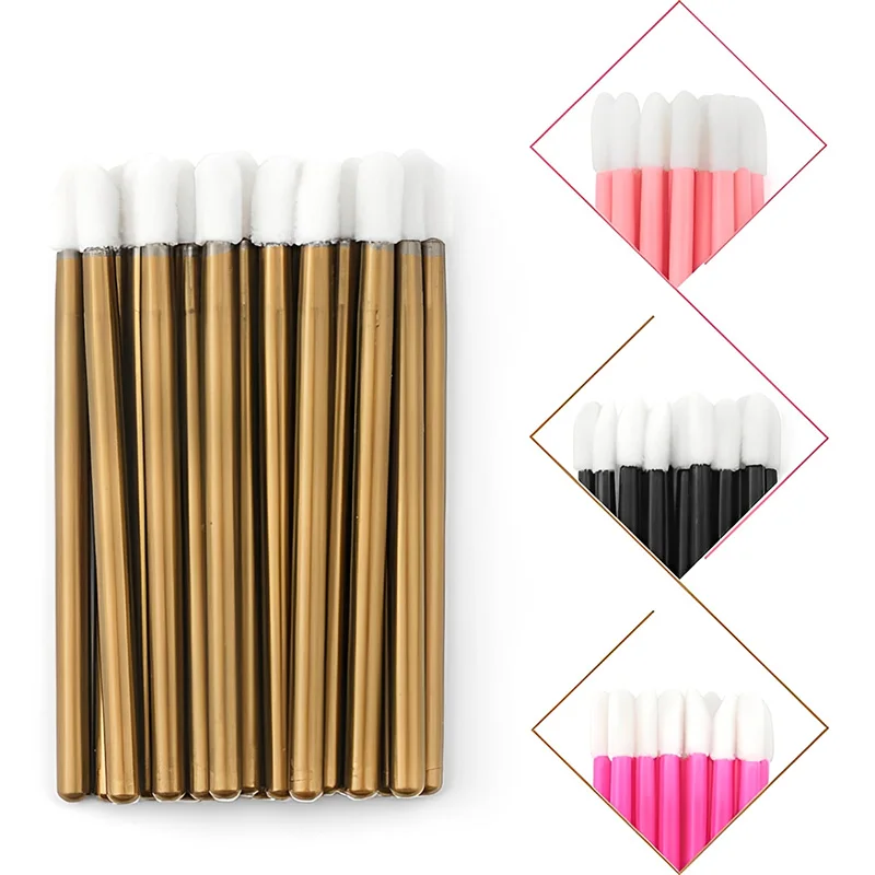 Brosses à sourcils jetables, 50 pièces, brosse de maquillage, applicateur de baguette de Mascara, pinceaux cosmétiques, outils d'extension de cils