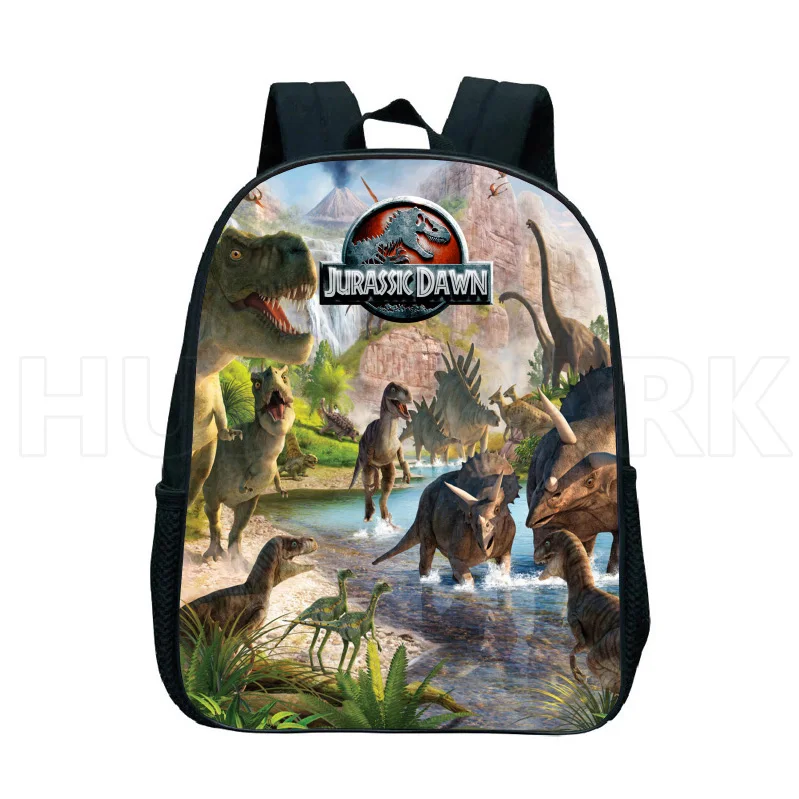 3D Animals 12inch World Park Schoolbag Jurassic Dinosaur Backpack knapsack Toys Gift For Children Travel BookBags