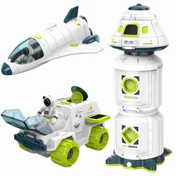 Spaceship Toy Acousto Optic Space Toys Space Model Shuttle Space Station Rocket Aviation Series Toy for boys