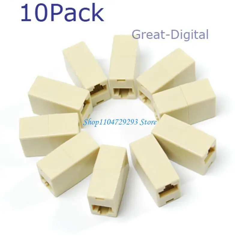RJ45 Connector CAT5 / 5E Ethernet Adapter 8P8C Extender Coupler Lan Extension Cable Plug Connector Adapter