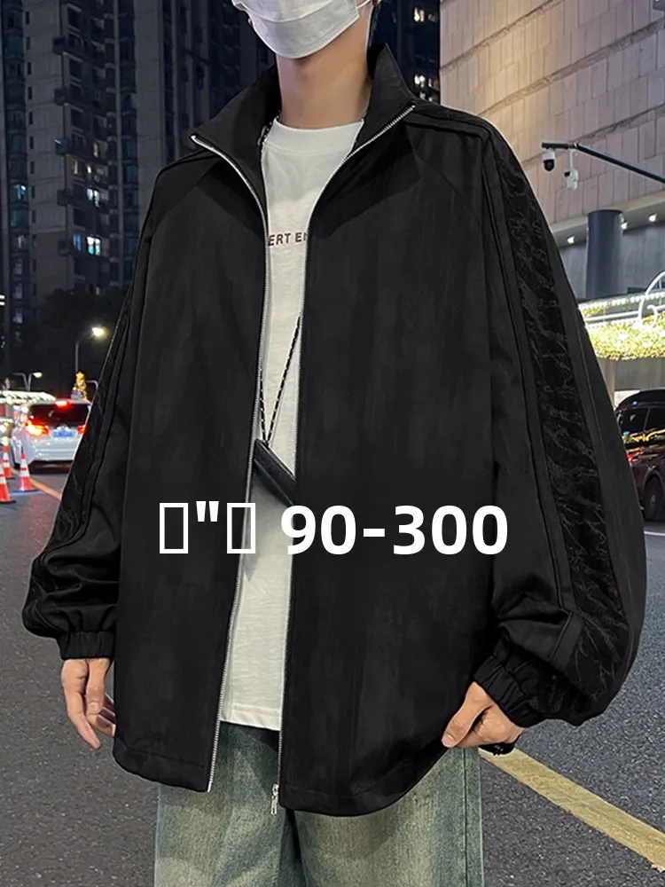 

Men's Tie Dye Jaet Loose Casual Large Size Spring Autumn Windproof Polyester Fabric Long Sve Zipper Closure adient Pat...