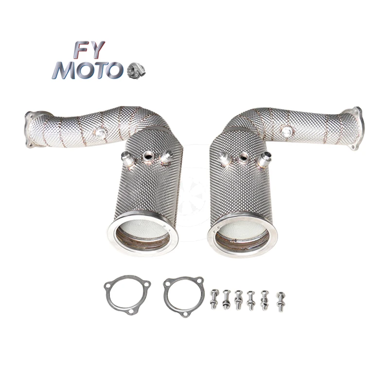

For Por sche Cayenne with OPF 2.9T Catted Downpipe with Heat Shield