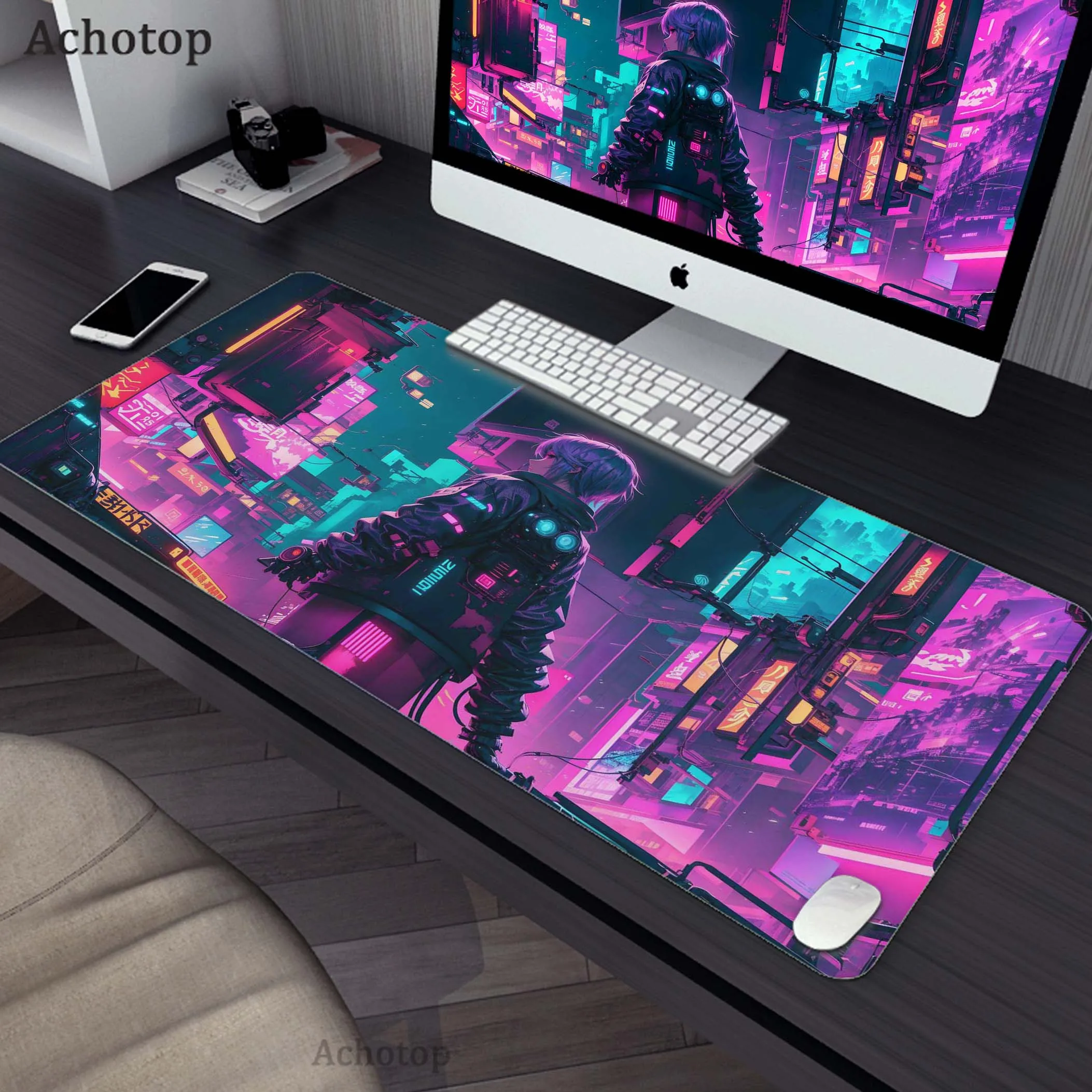 

Large Mousepad Game Mouse Pad Gamer Mouse Mat Gaming Accessories Keyboard Pads Speed Desk Mat Cyberpunk Style Gamer Desk Mat