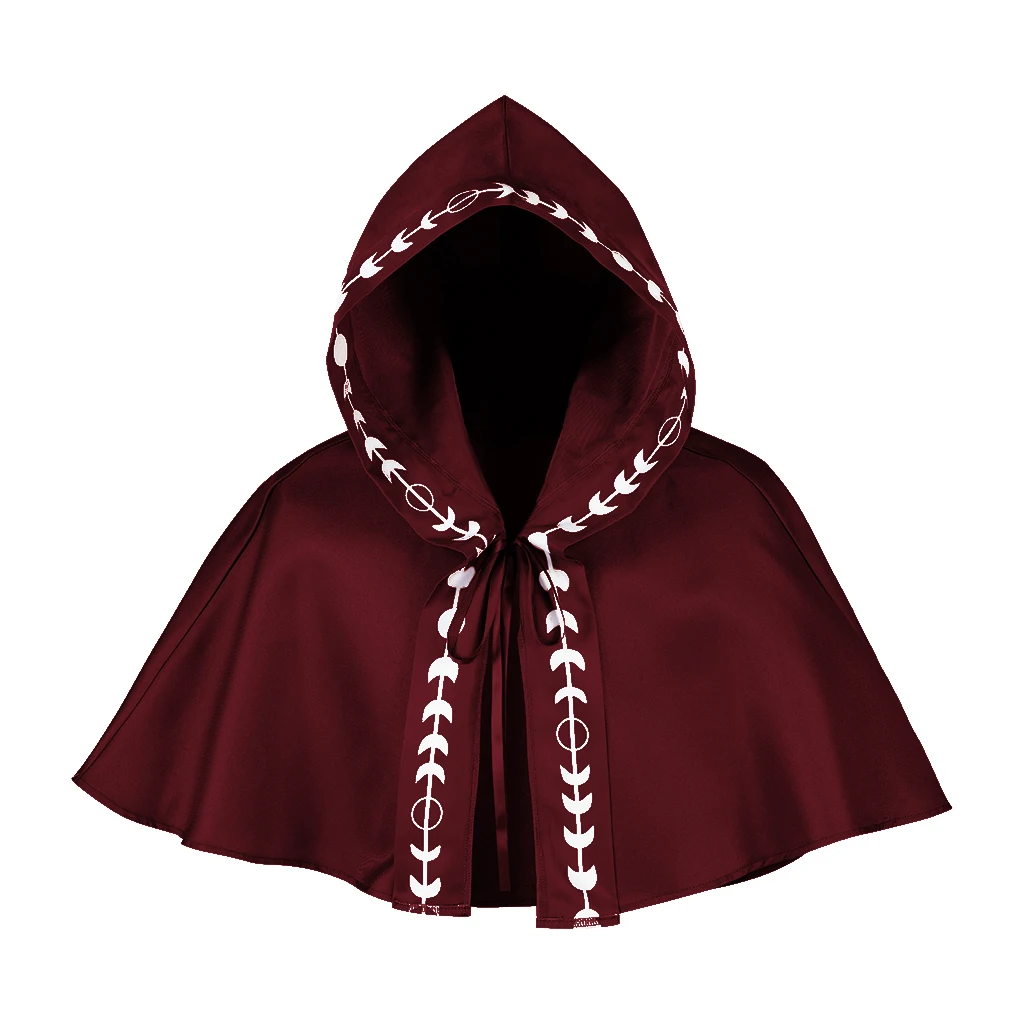 أزياء الراهب في القرون الوسطى التأثيرية معالج عباءة بقلنسوة رداء الراهب الكاهن الكنيسة اقتصاص كيب إكسسوارات حفلات الهالوين