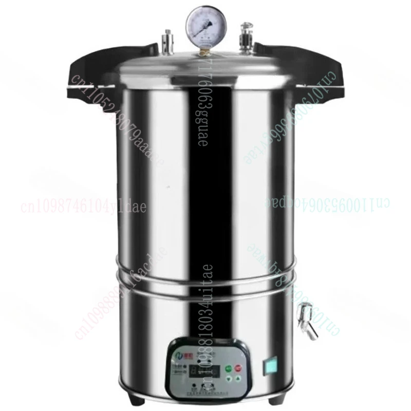 الأوتوكلاف المحمولة المصنوعة من الفولاذ المقاوم للصدأ معدات التعقيم الصناعية معقم الطعام المختبري