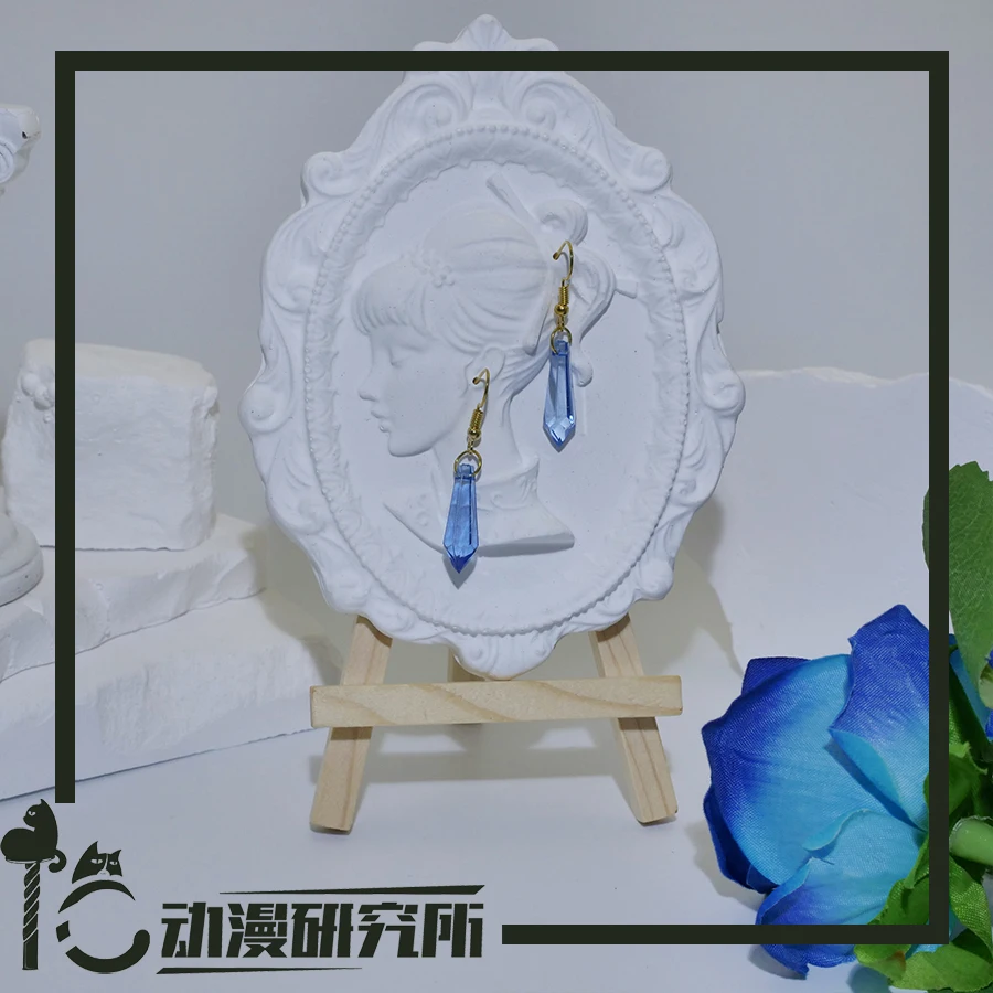 

Anime Genshin Impact Clorinde Cosplay Cartoon Eardrop Prop Earbob Accessory Ear Clip Ambitus Ears Hook Mascot Earring Charm Gift