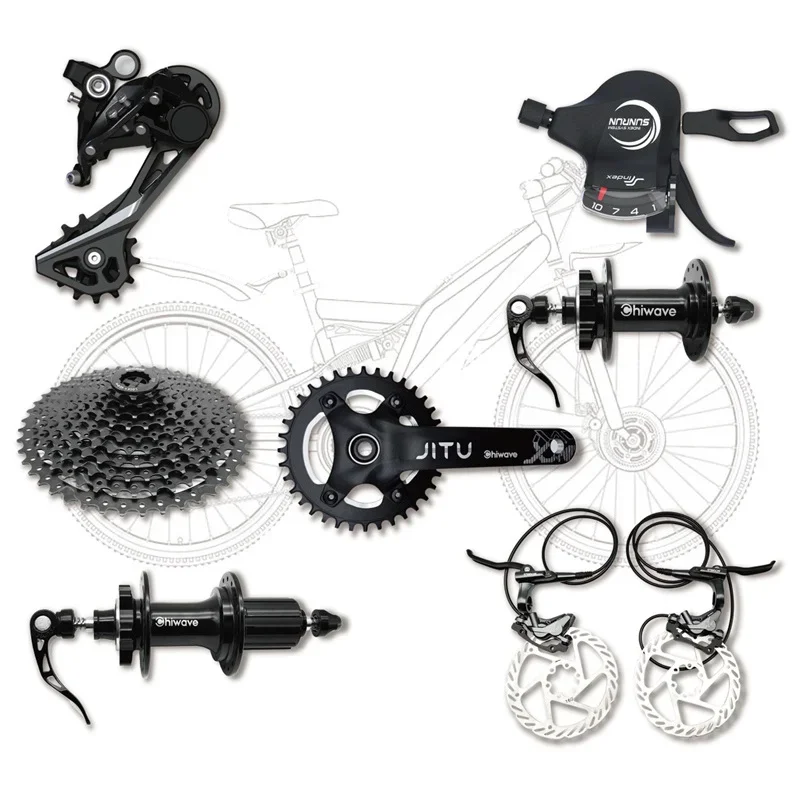 High-end bicycle transmission system parts bicycle accessories for  1x10speed MTB 10S Bicycle group set shifting and brake set