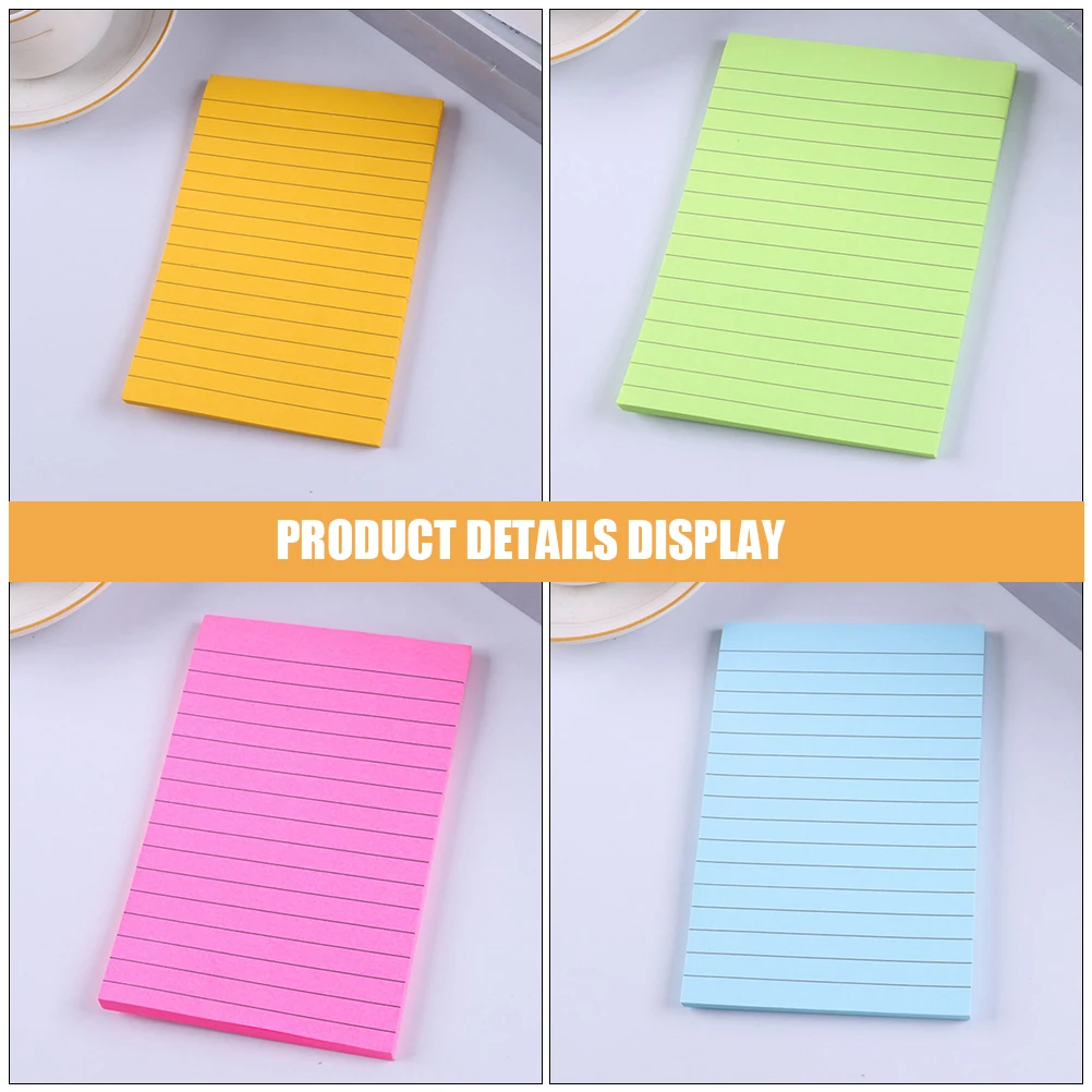 2pcs Self-Adhesive Memo Colored Small Note Pads Portable For School Office Home Kawaii Notepads Adhesive Tabs