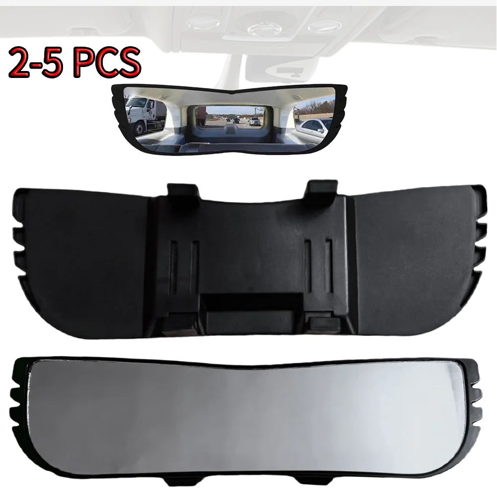 

2-5pcs Curved Rearview Blind Spot Mirror Enhanced Field of View Blind Spot Mirror Oval Shaped Interior Mirror for Truck SUV