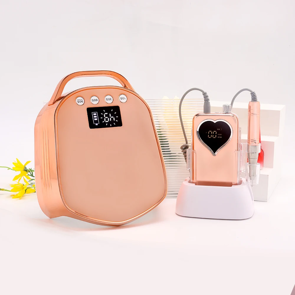

99% Salons Likes 96w Light Emitting Diode UV Gel Nail Light Gel Light Nail Polish Dryer Cordless Rechargeable Nail Art Machine