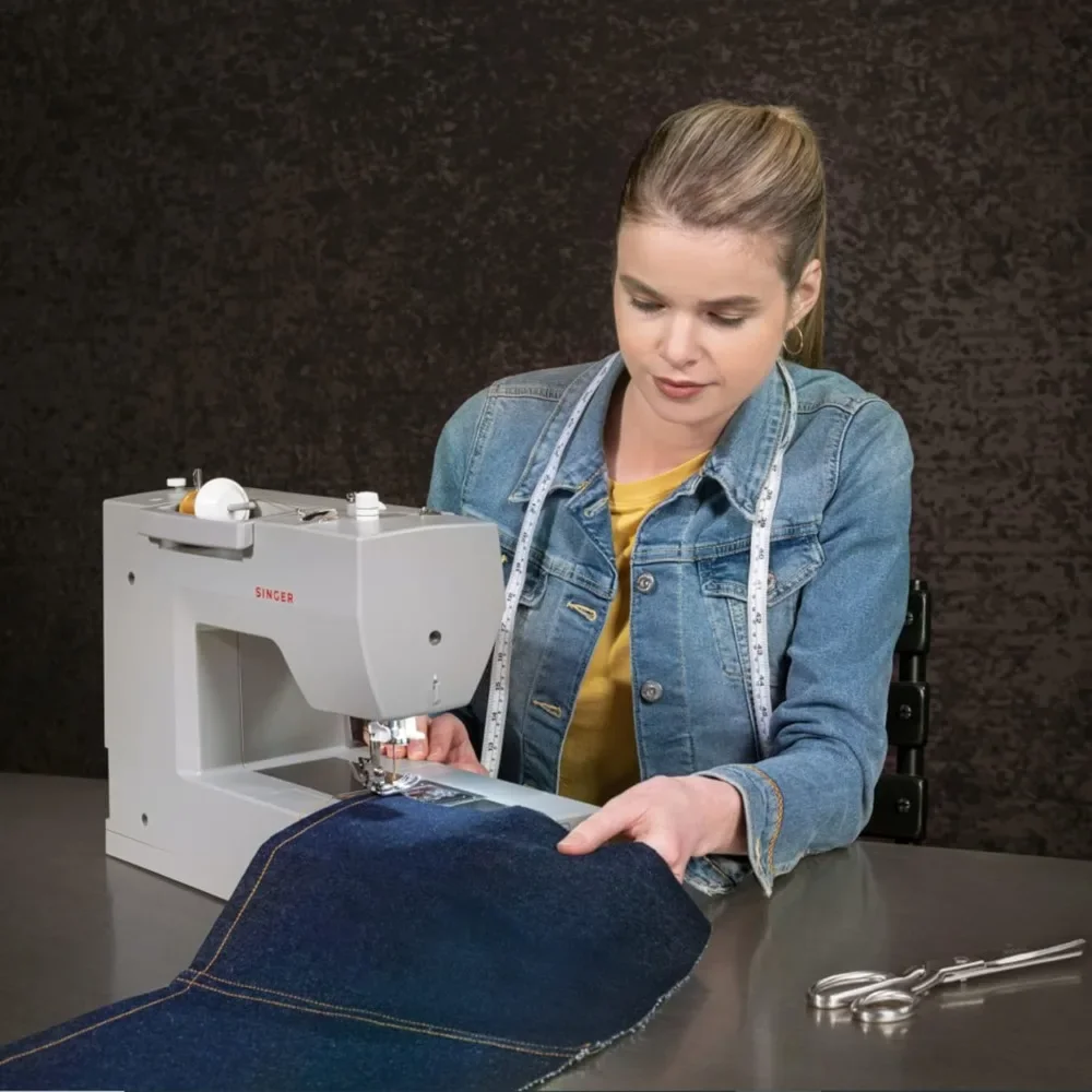 

HD6700C Electronic Heavy Duty Sewing Machine with 411 Stitch Applications - Sewing Made Easy