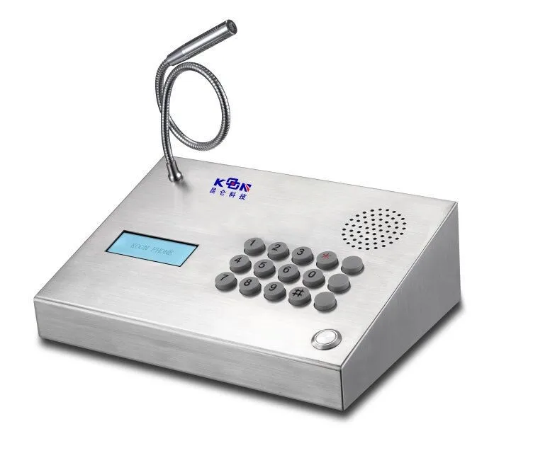 KNZD-59 New Cheap IP Phone Caller ID Sip Origin Type GUA AMR Product Voip Desktop intercom broadcast Prison LCD PHONE