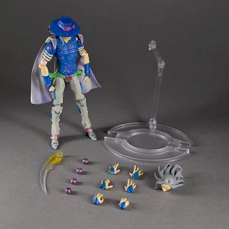 عمل الشكل جوجو مغامرة غريبة Sbr الصلب الكرة تشغيل دمية أنيمي الدوران Zeppeli نموذج حلية جمع تمثال الأولاد لعبة هدية