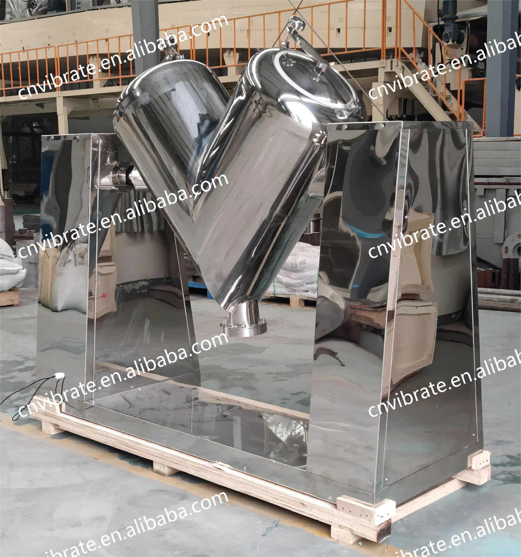 مسحوق لآلة خلط خلاط الخلاط من النوع v مع مراوح VBJX مسحوق حبيبات الحبوب الجافة الصناعية بروتين جوز الهند