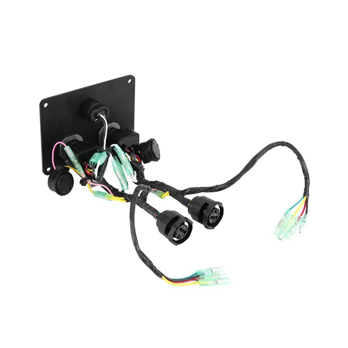 Dual Engine Key Switch Panel, 12V Dual Key Switch Panel Assembly for Yamaha Outboard Engine Yacht 6K1-82570-08-00