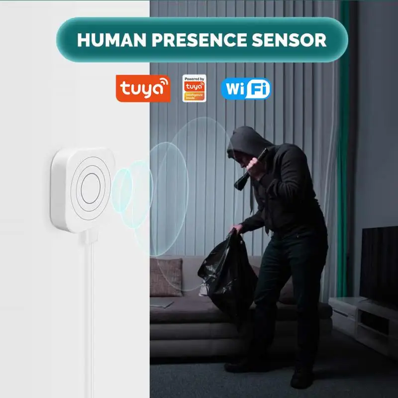 Imagem -02 - Sensor de Movimento de Pressão Humana para Interruptor de Luz Wi-fi Radar 24g Mmwave Detecção de Luminosidade Tuya Smart Life Casa 110 v 220v