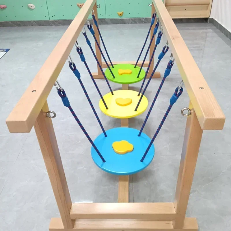 Balance beam disc swinging bridge Kindergarten sensory integration training equipment  vestibular sports