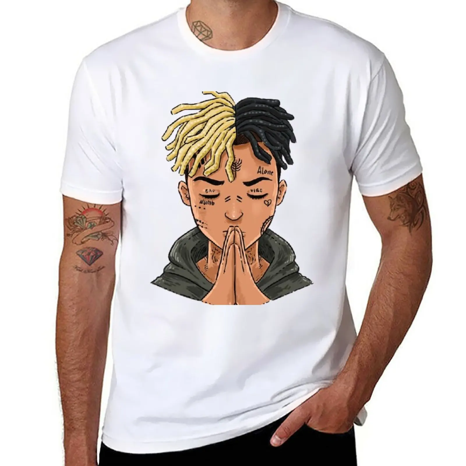 

XXXTentation draw cartoon RIP legend Rap T-Shirt sublime heavyweights summer top men graphic t shirts