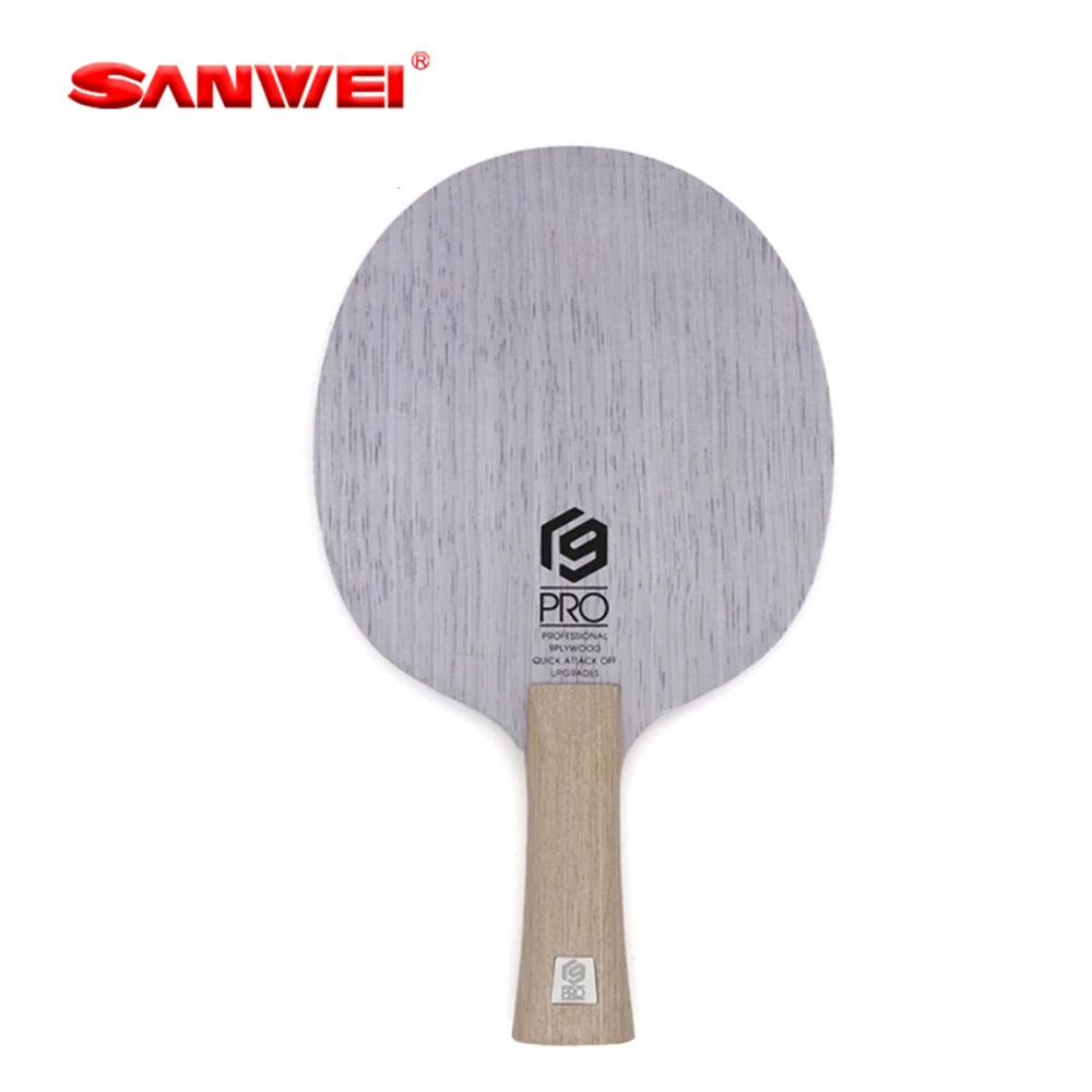 

Оригинальное 9-слойное лезвие для настольного тенниса SANWEI V9 PRO из чистого дерева, профессиональная бита для пинг-понга, весло для настольного тенниса