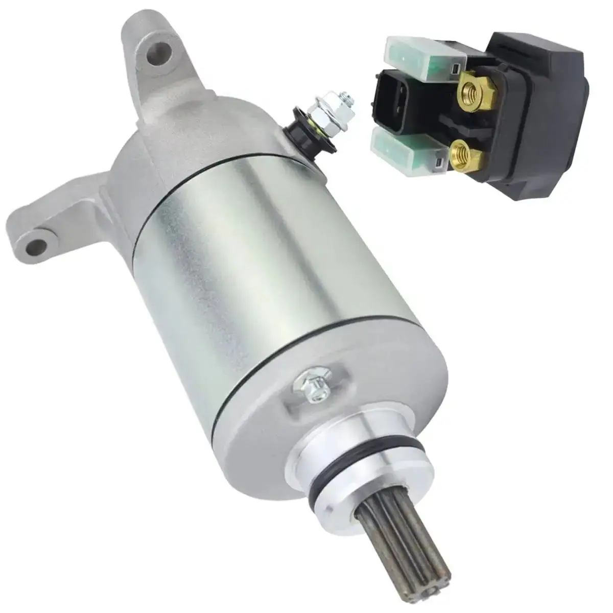 18808 Starter & Relay for Suzuki Ozark - LT-F250 2002-2014 ​Quadsport - LT-Z250 2004-2009 31100-35B00 31100-02C10