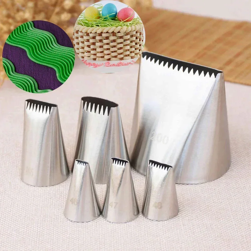 

BCMJHWT #47 48 895 1D 200 Cake Icing Piping Nozzle Basket Weave Pastry Tips Cake Cream Cupcake Sugar Craft Decorating Tools Clay