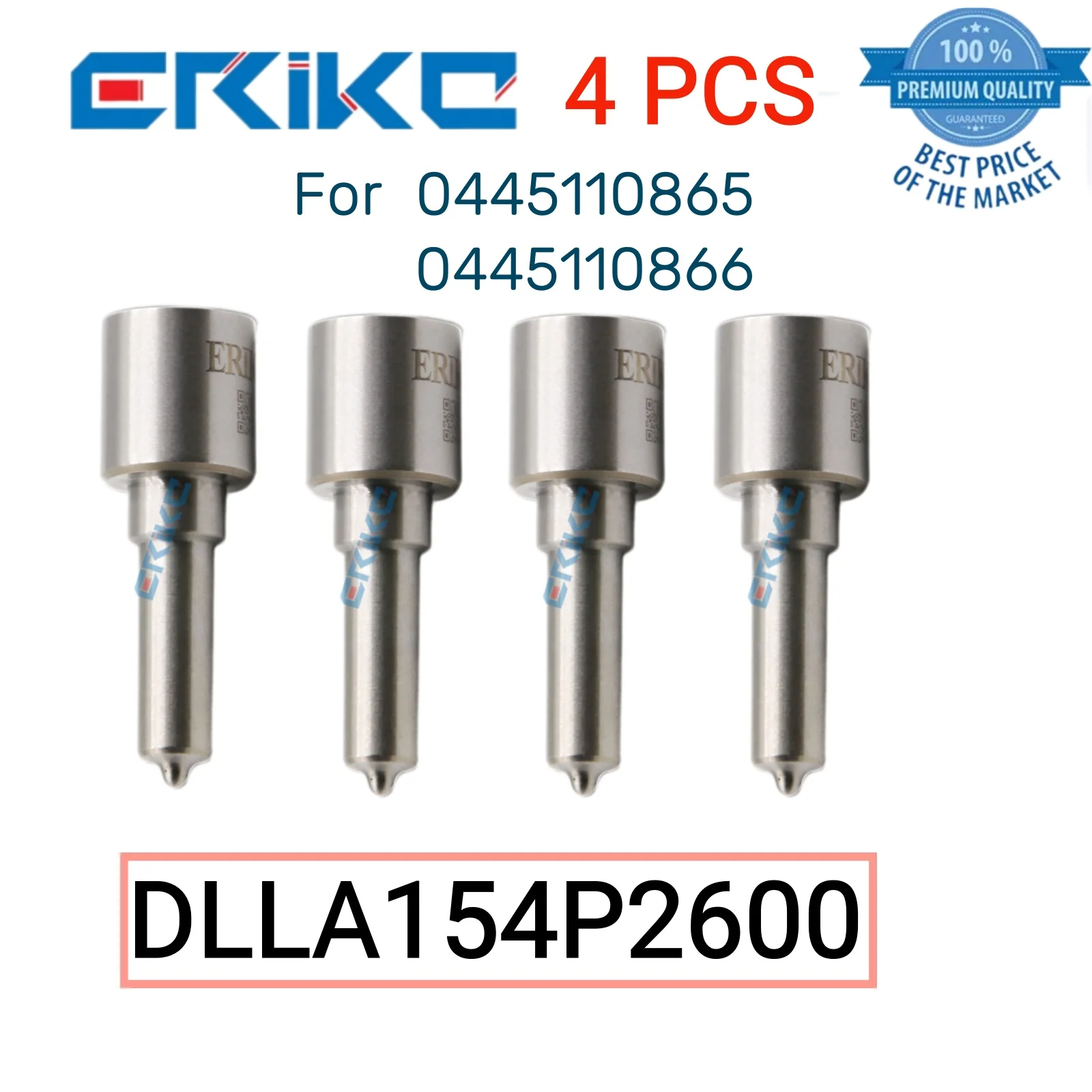 

4 PCS DLLA154P2600 Original Common Rail Nozzle 0 433 172 600 DLLA 154 P 2600 Nozzle DLLA 154P2600 for 0445110865 0445110866