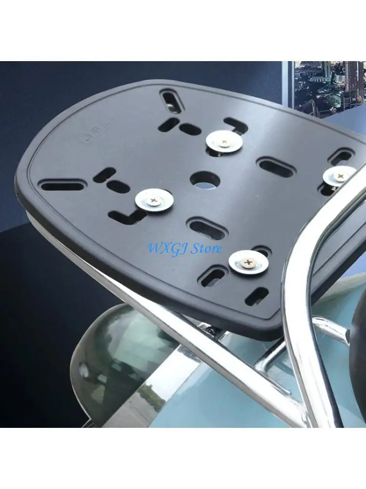 

37JE Trunk Base Plate Motorcycle E-scooter Tail ​Box Pad Base Inner Reinforcement Stamping Bottom Plate Mount Rack Universal