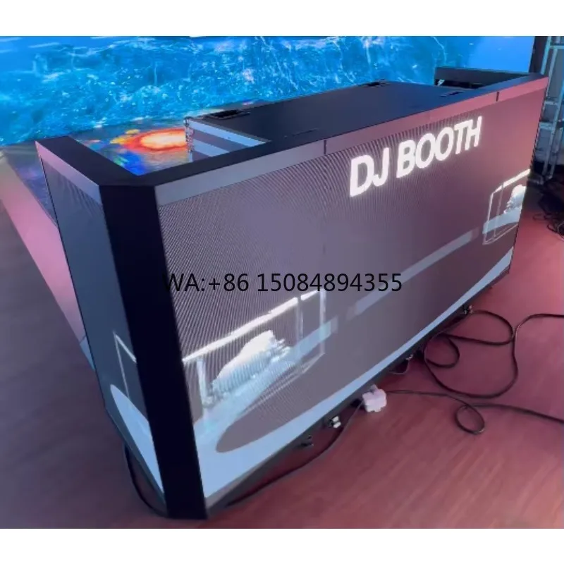 

Zhiyu Mobile DJ Booth All-Aluminum Foldable DJ Booth Easy One-Man Setup Stage Screen