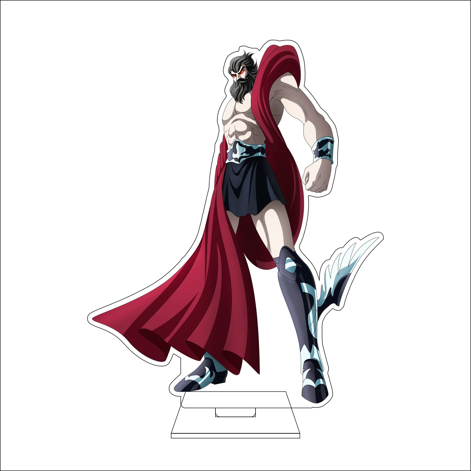 16CM Anime Saint Seiya Cosplay Acrylic Figure Stand Plate Shiryu