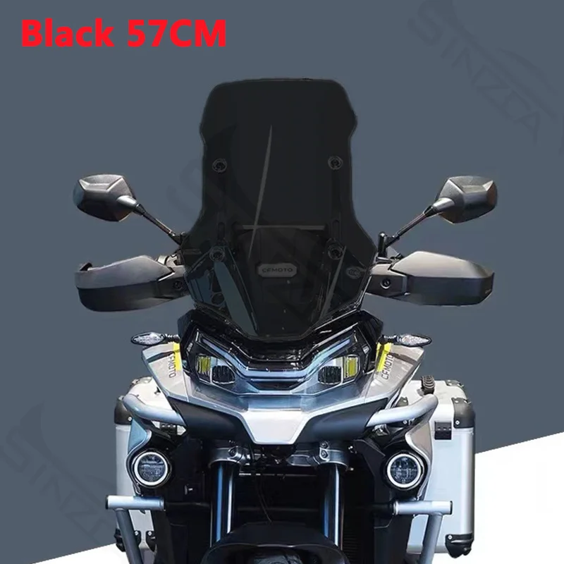 Scherm 52 CM/57 CM Hoge Kwaliteit Voor CFMOTO 800 MT 800MT MT800 Motorfiets Voorruit Windgeleiders Voorruit grijs