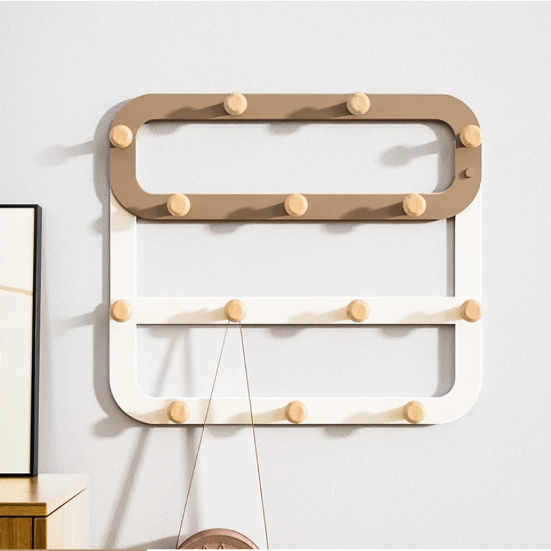 

Wall Mounted Coat Racks Creative Hanging Door 15 Hooks Coat Rack Holder Shelf Hat Closet Wall Hook Home Decor