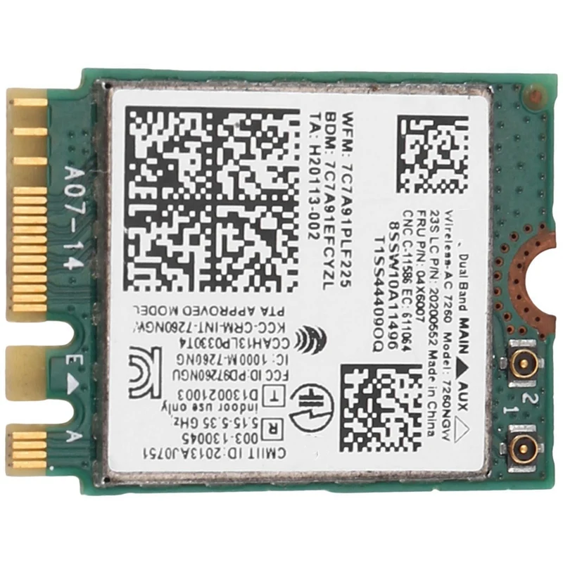 حار TTKK 2X 7260NGW 7260AC واي فاي بطاقة 2.4G/5G BT4.0 Fru 04X6007 ل ثينك باد X250 X240 X240S X230S T440 W540 T540 اليوغا Y50