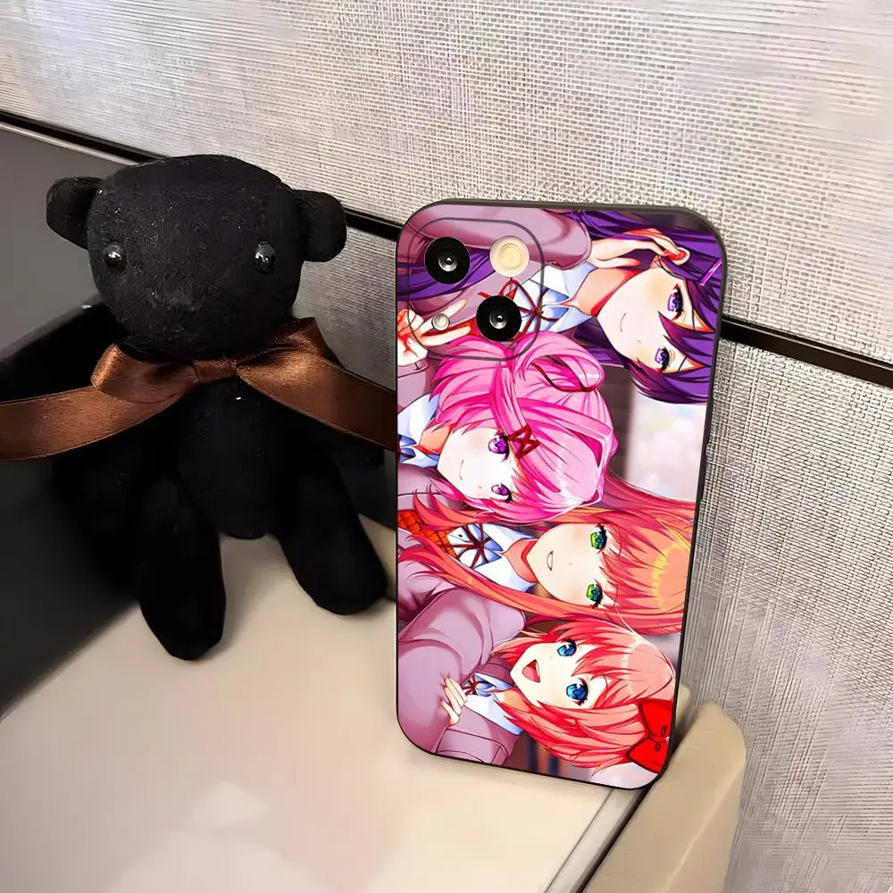 Image of Literature D-Doki Club Handyhülle für iPhone 17 Pro Max 17e 16 15 14 Pro Max 13 12 Air Plus Silikonhülle