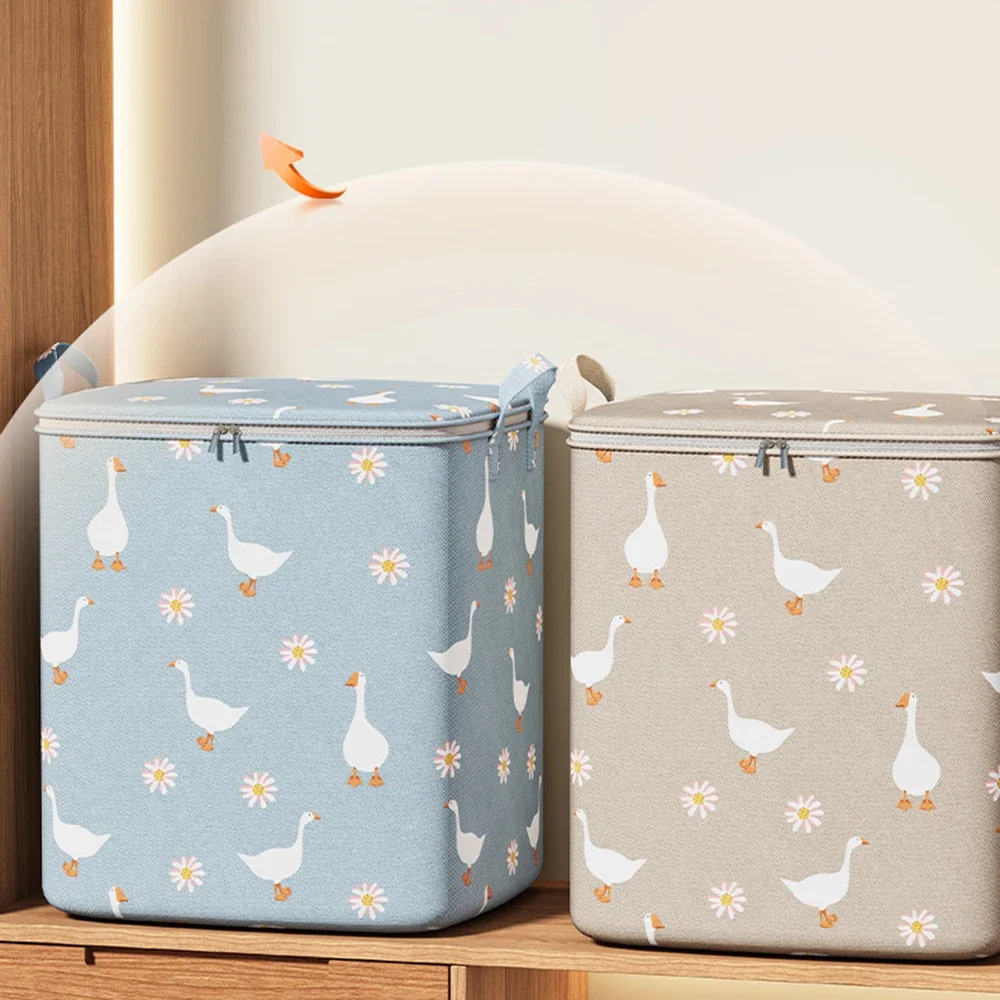 100/140/180л сумка для хранения одежды, домашняя большая вместительная коробка для хранения одеял, шкаф из нетканого материала, перемещение багажа