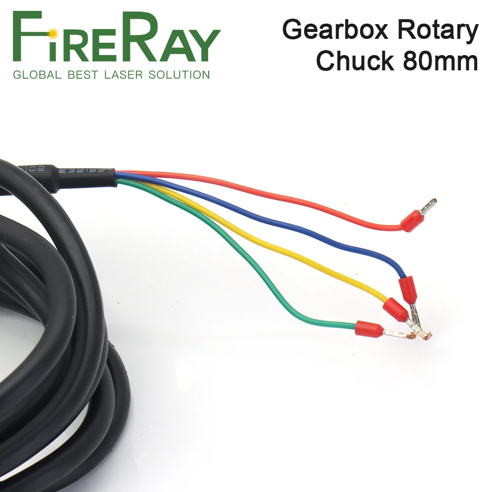 Fireray Gearbox Rotary Worktable Chuck 80mm for Laser Marking Welding Cutting Machine
