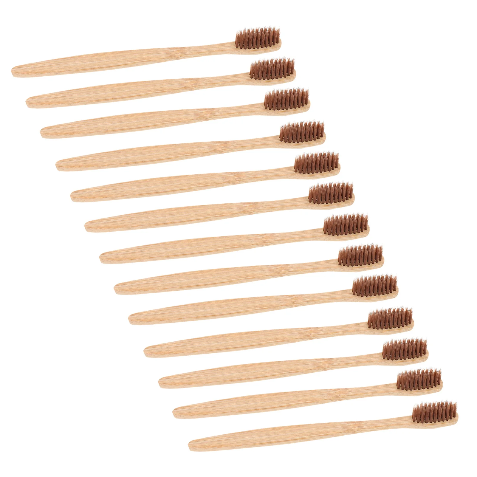 

30pcs Bamboo Toothbrushes Soft Bristles For Adults Durable Travel Toothbrush Portable Manual Brush Family Camping Hotel Use