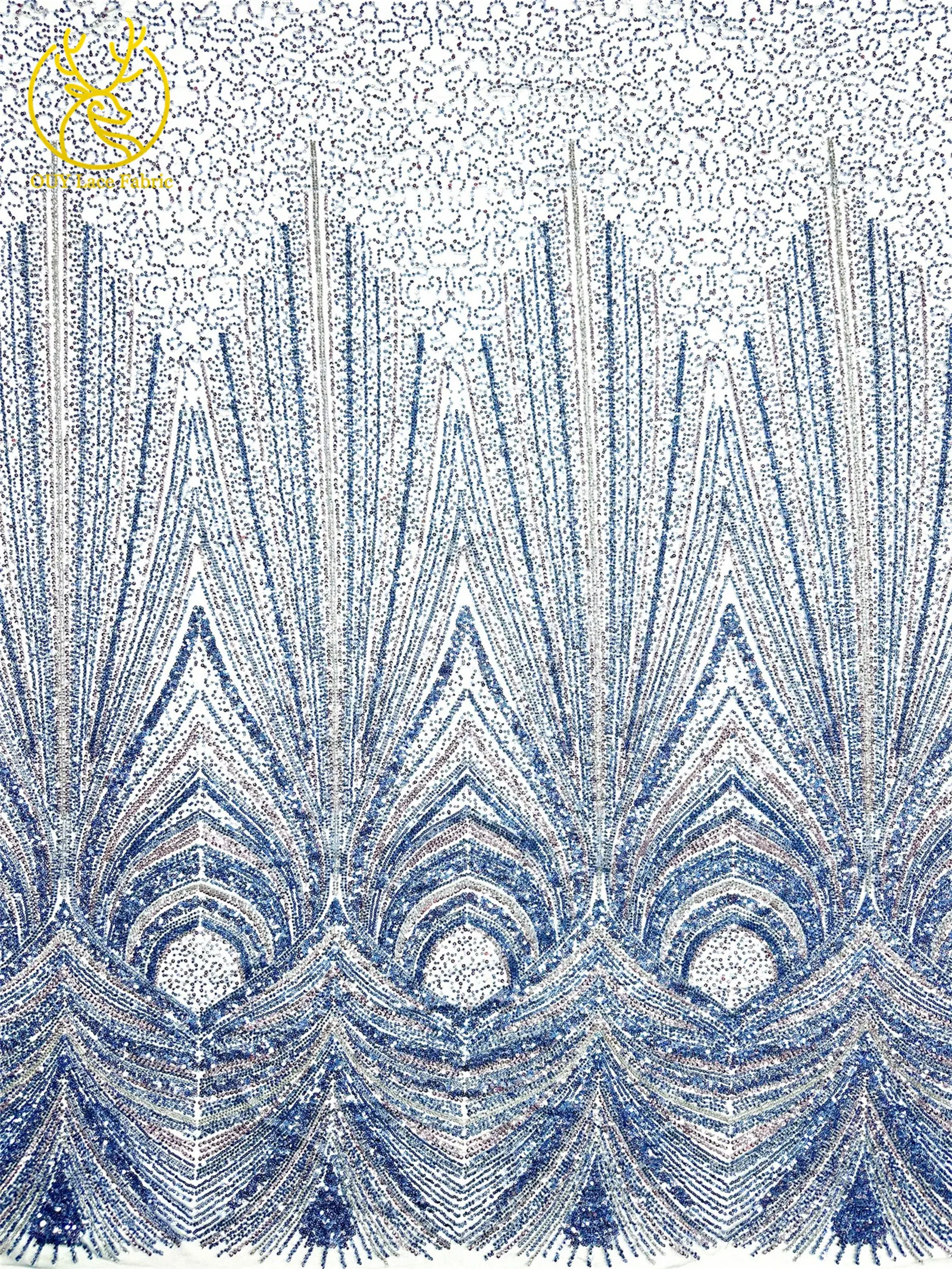 2026 Neues Design Luxuriöser Afrikanischer Perlen-Spitzenstoff 5 Yards Afrikanischer Pailletten-Spitzenstoff für Hochzeitskleider und Partykleider Nähmaterial – Detail 6