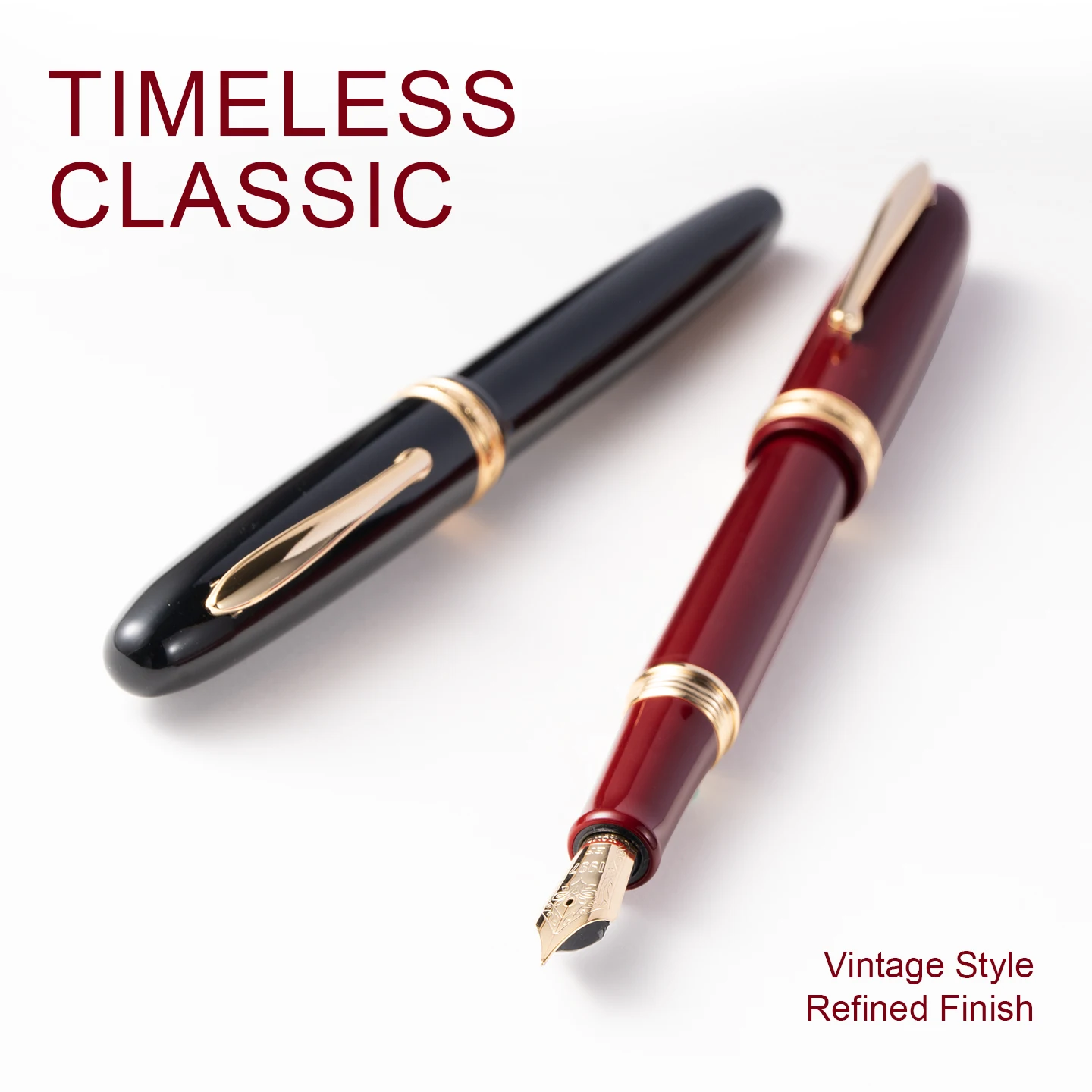 LT Hongdian Saturn Fountain Pen 1841C Premium Vintage Metal Pen Business Calligraphy Smooth Writing Ink Gift