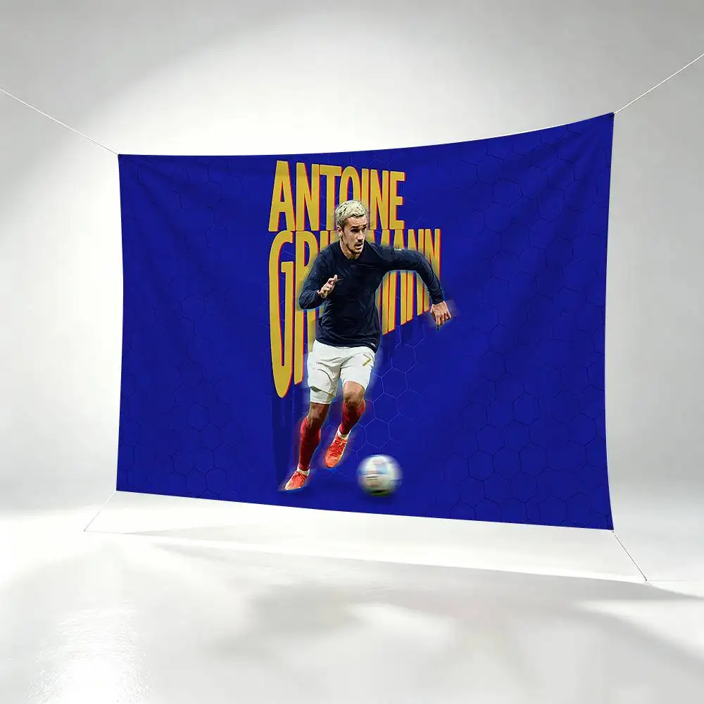 Football Antoine G-Griezmann  Flags Wall Hanging Background Art Banner for Bedroom Home Outdoor Decor
