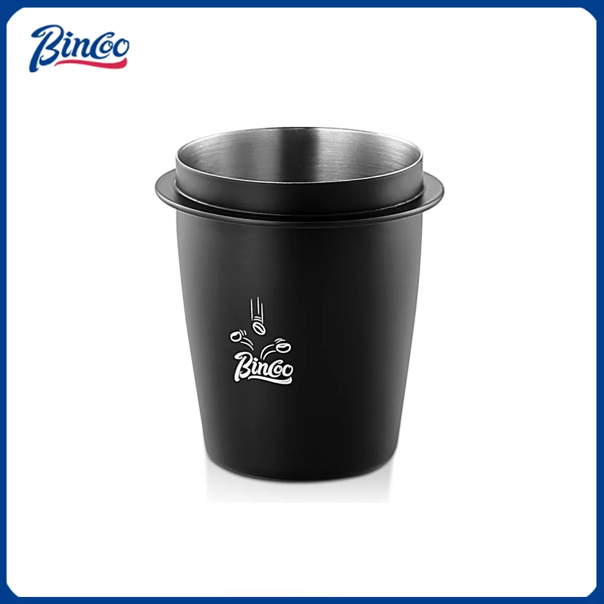 Bincoo Espresso Dosing Cup Coffee Powder Cup Stainless Steel Coffee Dosing Funnel Fit 51MM/58MM Portafilter Coffee Accessories