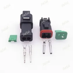 2 Pin DT Series Waterproof DT04-2P-E005 DT06-2S-E005 Female Male Black Electrical Automotive Connector