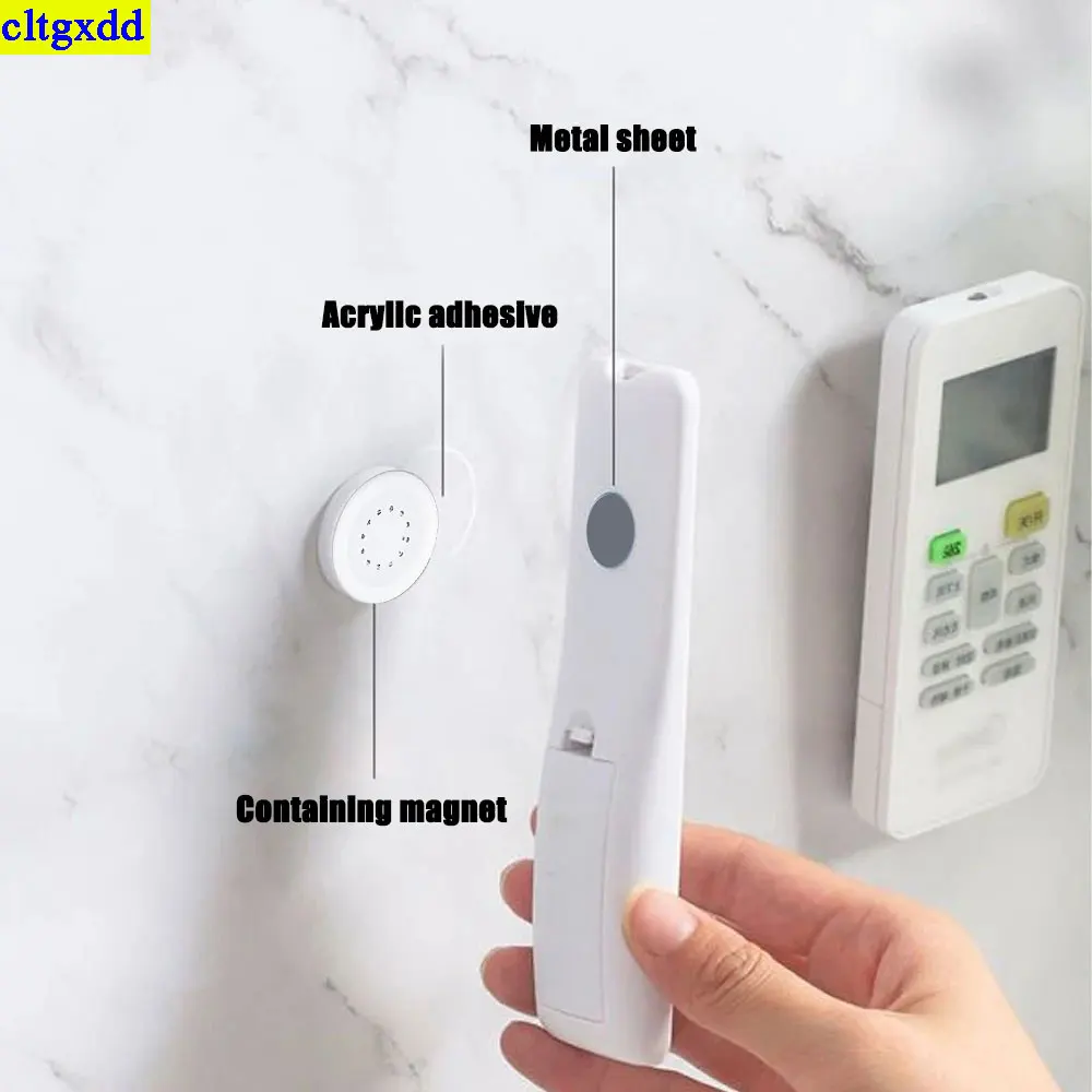 cltgxdd 6-12set 원형 강력한 자기 후크 원격 제어 가정용 저장 장치 자기 다목적 벽 마운트 홀드