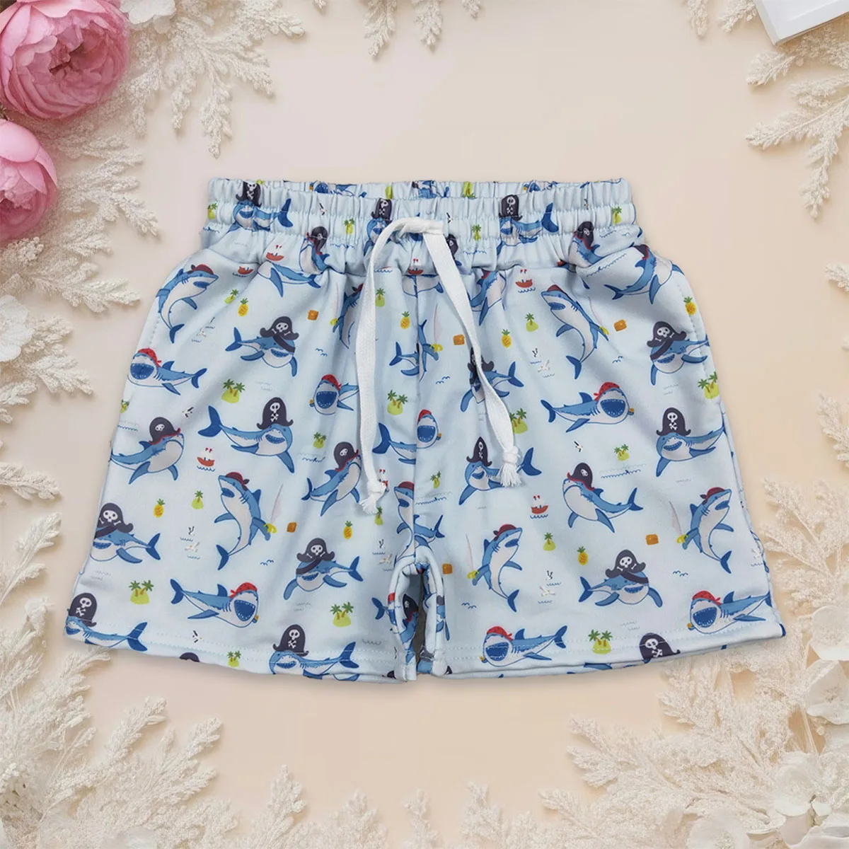 

Summer Baby Boy Swimming Trunks Beachwear Sharks Children Toddler Shorts Kids Swimsuit Children Swimwear Clothing Wholesale