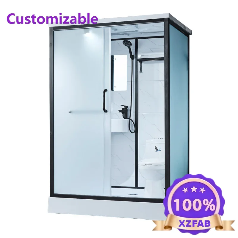 Factory Direct 2026 Integral shower room Integrated toilet Household sliding door bathroom Rural toilet Bathroom
